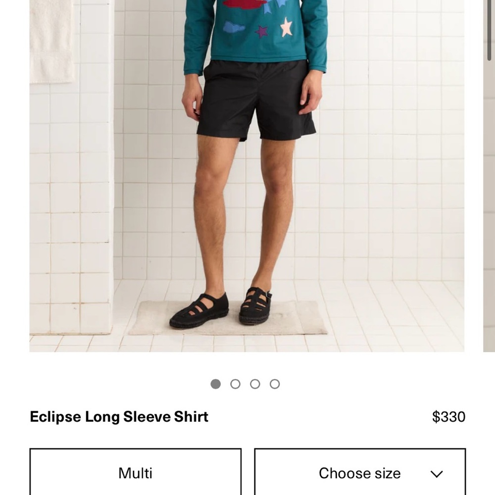 Bode - Size S - Eclipse Long Sleeve Shirt - Picture 4 of 8